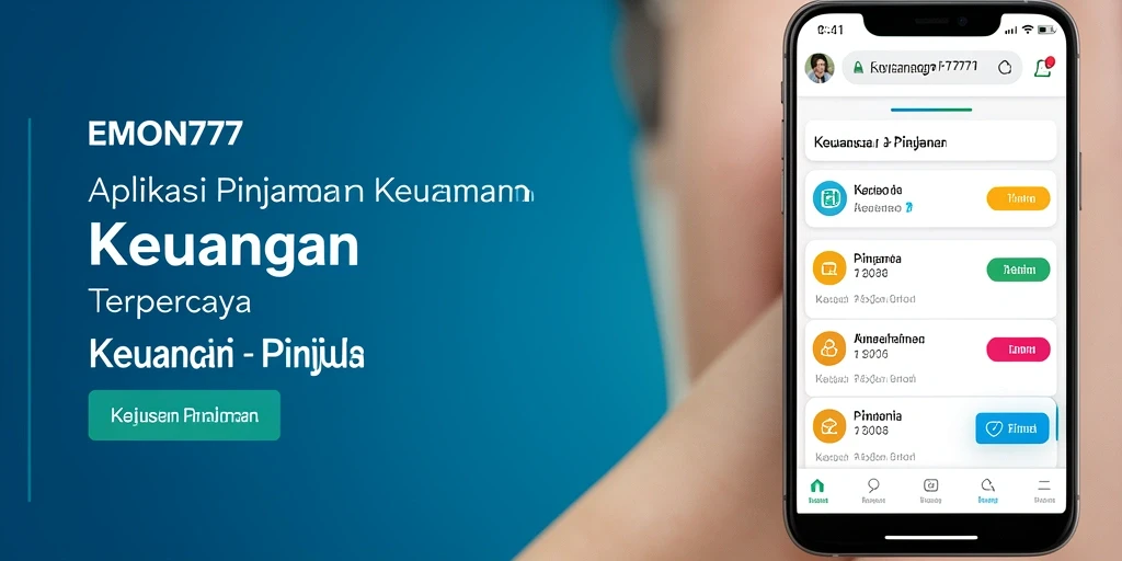 Tampilan antarmuka aplikasi EMON777 yang mudah digunakan.