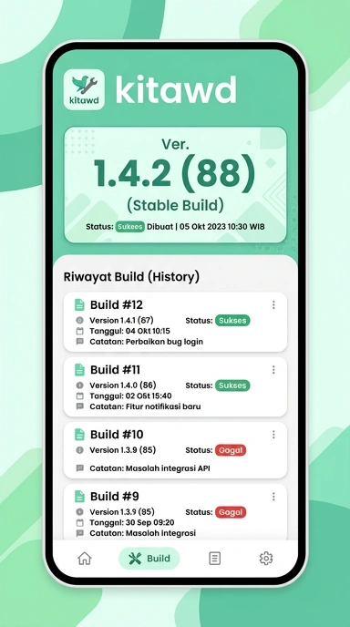 Riwayat Versi Aplikasi kitawd untuk Pengguna Android